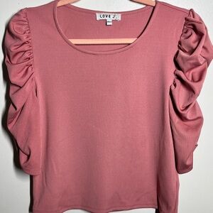 Love J Ruffle Sleeve Top